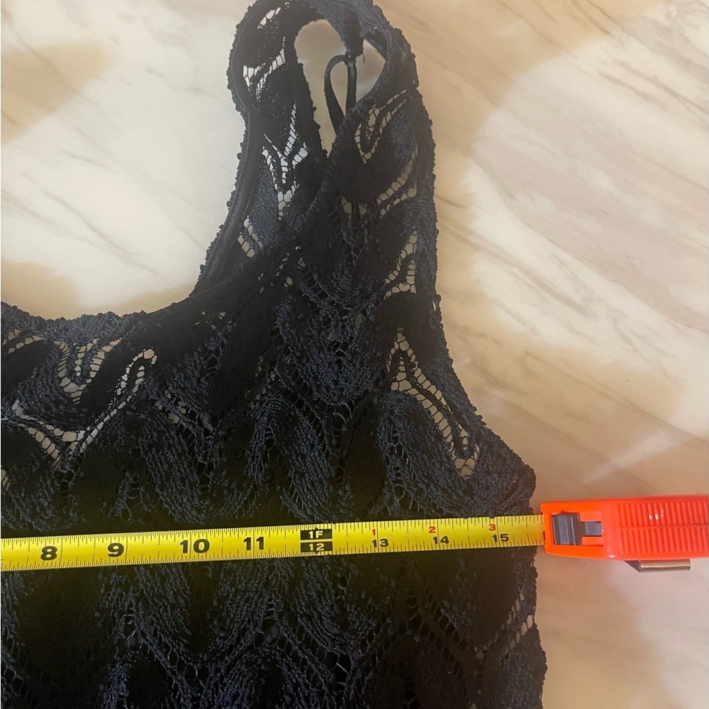 Forever 21+ Women’s Plus Size 1XL Black Lace Sleeveless Dress NWT - Picture 4 of 6